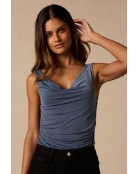 Lulus - Sierra Cowl Bodysuit - Lyst