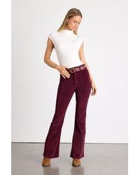 Daze Denim - Sunset Corduroy High-Rise Flare Jeans - Lyst