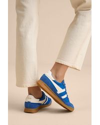 Gola - Tornado Sapphire Color Block Suede Leather Sneakers - Lyst