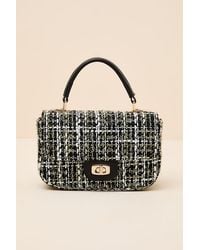 Lulus - Cassius Tweed Crossbody Handbag - Lyst
