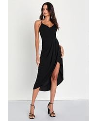 Lulus - Reinette Midi Dress - Lyst