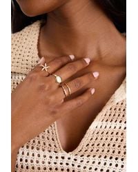 Lulus - Bena Five-Piece Ring Set - Lyst