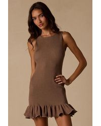 Lulus - Waverly Backless Sleeveless Sweater Dress - Lyst