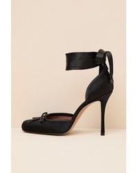 Steve Madden - Larina Satin Lace-Up Pumps - Lyst