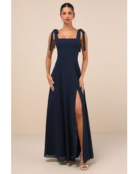Lulus - Love Me Forever Square Neck Maxi Dress - Lyst