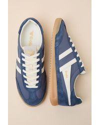 Gola - Firefly Moonlight And Off Suede Lace-Up Sneakers - Lyst