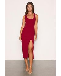 Lulus - Sultry Elegance Cutout Bodycon Midi Dress - Lyst