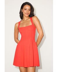 Lulus - Roetta Sleeveless Pleated Mini Dress - Lyst