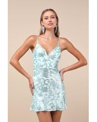 Lulus - Vivacious Energy Sequin Sleeveless Mini Dress - Lyst