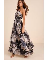 Lulus - Breigh Floral Sleeveless Maxi Dress - Lyst