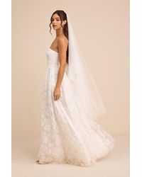 Lulus - Elysande Embroidered Beaded Strapless Maxi Dress - Lyst