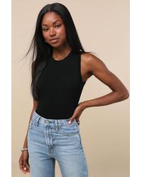 Lulus - Always Easygoing Sleeveless Bodysuit - Lyst