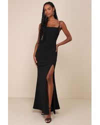 Lulus - Simply Remarkable Sleeveless Bustier Mermaid Maxi Dress - Lyst