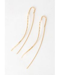 Lulus - Thread Count Threader Earrings - Lyst