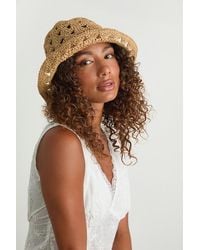 Lulus - Clemma Raffia Bucket Hat - Lyst