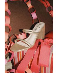Lulus - Addien Champagne High Heel Sandals - Lyst