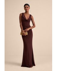 Lulus - Stunning Mystery Mesh Cowl Back Mermaid Maxi Dress - Lyst
