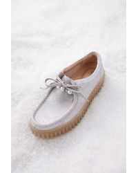 Clarks - Torhill Bee Suede Leather Flatform Lace-Up Loafers - Lyst