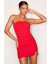 Lulus - Veda Strapless Ruched Mini Dress - Lyst