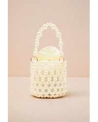 Lulus - Nicolette Pearl Crossbody Bucket Bag - Lyst