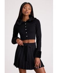 Lulus - Layden Knit Pleated Mini Skirt - Lyst