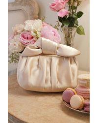 Lulus - Essential Style Satin Knot Handle Clutch Bag - Lyst