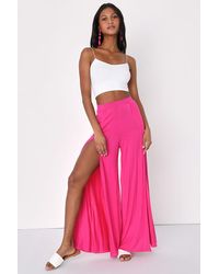 Lulus - Knockout Wide-Leg Pants - Lyst