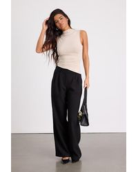 Lulus - Liz Jersey Knit Mock Neck Tank Top - Lyst