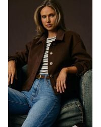 Lulus - Comfy Essence Cropped Shacket - Lyst