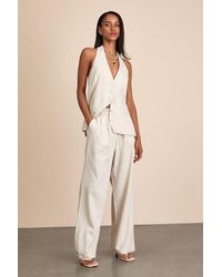 4th & Reckless - Layne Stripe Straight Leg Trousers - Lyst