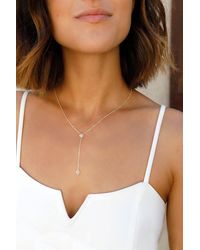 Lulus - Wishing On A Star Drop Necklace - Lyst