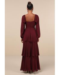 green emerald velvet dress Mathilde Solid Tiered Maxi Dress