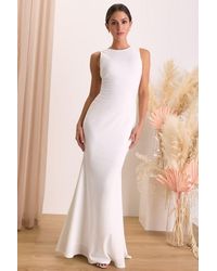 Lulus - Va Va Voom Backless Sleeveless Mermaid Maxi Dress - Lyst