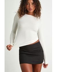 Lulus - Essential Fit Ribbed Knit Long Sleeve Top - Lyst