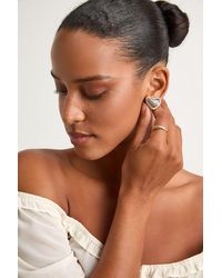 Lulus - Lule And Heart Stud Earrings - Lyst