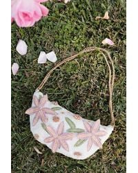 Lulus - Eira Multi Beaded Floral Shoulder Bag - Lyst