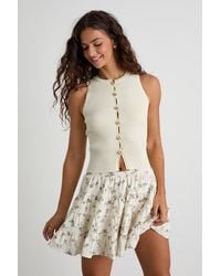 Lulus - Chloe Floral Tiered Mini Skirt - Lyst