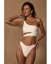 Lulus - Sun And Games High-Waisted High-Cut Bikini Bottoms - Lyst
