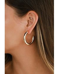 Lulus - Karissa Hoop Earrings - Lyst