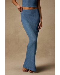 Lulus - Sea Glass Lurex Maxi Skirt Swim Cover-Up - Lyst