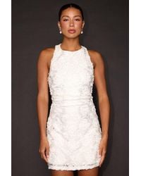 Lulus - Anya Lace Applique Sleeveless Mini Dress - Lyst