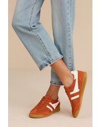 Gola - Tornado Moody Color Block Suede Leather Sneakers - Lyst