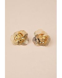 Lulus - Blossoming Vision Statement Flower Earrings - Lyst