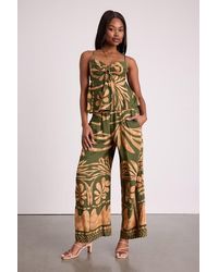 Lulus - Sabo And Boho Print Wide-Leg Pants - Lyst