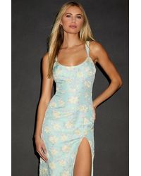Lulus - Immaculate Chicness Floral Brocade Midi Dress - Lyst