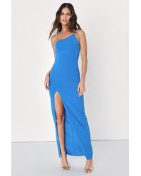 Lulus - Keeper Of My Heart One-Shoulder Maxi Dress - Lyst