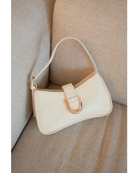 Lulus - Oh-So Chic Bone Buckle Shoulder Bag - Lyst