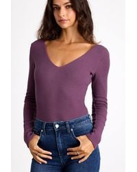 Lulus - Easygoing Chic Long Sleeve Bodysuit - Lyst