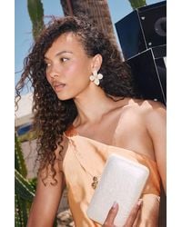 Lulus - Adera Textured Crossbody Clutch - Lyst