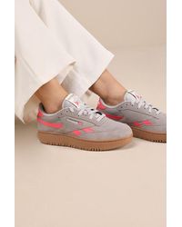 Reebok - Club C Double Revenge Gritty Suede Leather Sneakers - Lyst